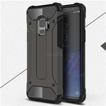 King Kong Armor Premium Shockproof Dual Layer Rugged Hard Cover for Samsung Galaxy S9 - Bronze