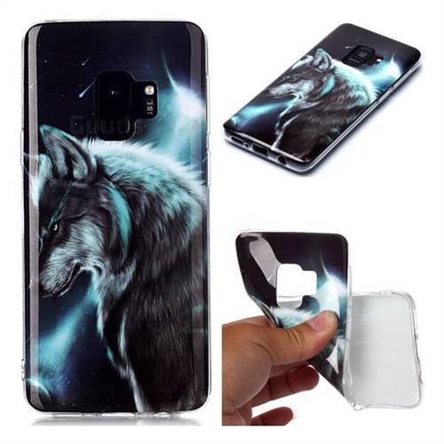 Fierce Wolf Soft TPU Cell Phone Back Cover for Samsung Galaxy S9