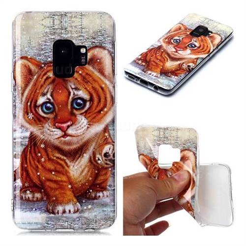 Cute Tiger Baby Soft TPU Cell Phone Back Cover for Samsung Galaxy S9