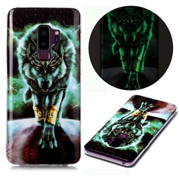 Wolf King Noctilucent Soft TPU Back Cover for Samsung Galaxy S9