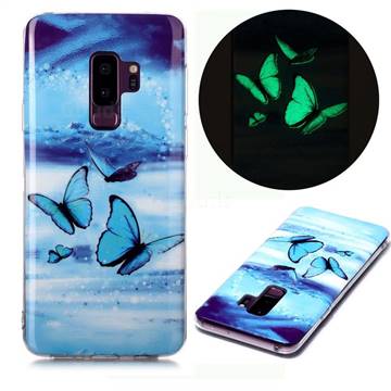 Flying Butterflies Noctilucent Soft TPU Back Cover for Samsung Galaxy S9