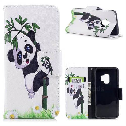 Bamboo Panda Leather Wallet Case for Samsung Galaxy S9