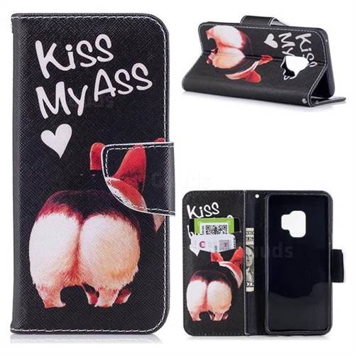 Lovely Pig Ass Leather Wallet Case for Samsung Galaxy S9