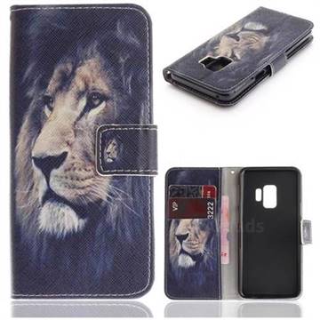 Lion Face PU Leather Wallet Case for Samsung Galaxy S9