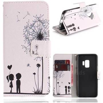 Couple Dandelion PU Leather Wallet Case for Samsung Galaxy S9