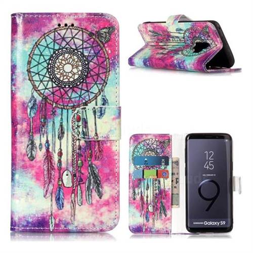 Butterfly Chimes PU Leather Wallet Case for Samsung Galaxy S9