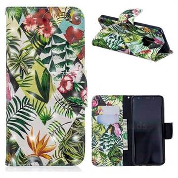 Banana Leaf 3D Painted Leather Wallet Phone Case for Samsung Galaxy S9