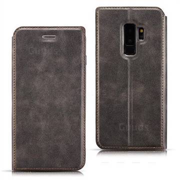 Ultra Slim Retro Simple Magnetic Sucking Leather Flip Cover for Samsung Galaxy S9 - Starry Sky