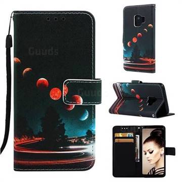 Wandering Earth Matte Leather Wallet Phone Case for Samsung Galaxy S9