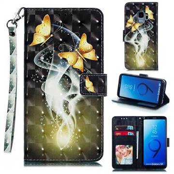 Dream Butterfly 3D Painted Leather Phone Wallet Case for Samsung Galaxy S9