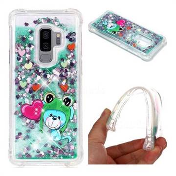 Heart Frog Lion Dynamic Liquid Glitter Sand Quicksand Star TPU Case for Samsung Galaxy S9 Plus(S9+)
