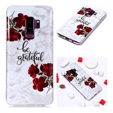 Rose Soft TPU Marble Pattern Phone Case for Samsung Galaxy S9 Plus(S9+)