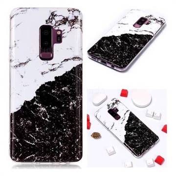 Black and White Soft TPU Marble Pattern Phone Case for Samsung Galaxy S9 Plus(S9+)