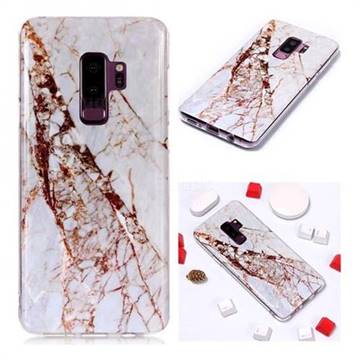 White Crushed Soft TPU Marble Pattern Phone Case for Samsung Galaxy S9 Plus(S9+)