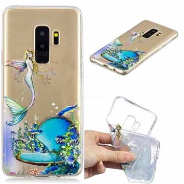 Mermaid Clear Varnish Soft Phone Back Cover for Samsung Galaxy S9 Plus(S9+)