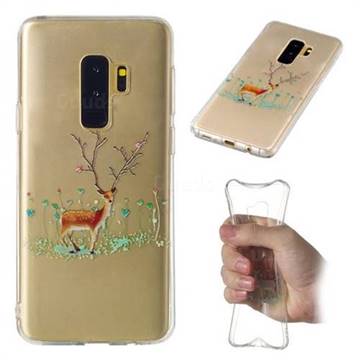 Branches Elk Super Clear Soft TPU Back Cover for Samsung Galaxy S9 Plus(S9+)