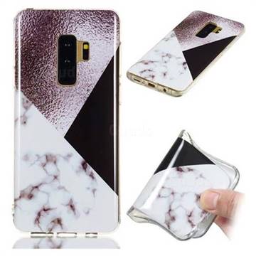 Black white Grey Soft TPU Marble Pattern Phone Case for Samsung Galaxy S9 Plus(S9+)