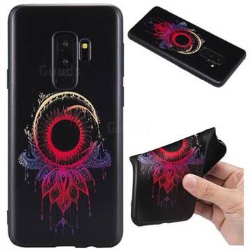 Sun Chimes 3D Embossed Relief Black TPU Back Cover for Samsung Galaxy S9 Plus(S9+)