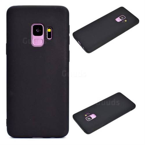 Candy Soft Silicone Protective Phone Case for Samsung Galaxy S9 Plus(S9+) - Black