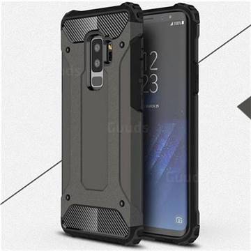 King Kong Armor Premium Shockproof Dual Layer Rugged Hard Cover for Samsung Galaxy S9 Plus(S9+) - Bronze