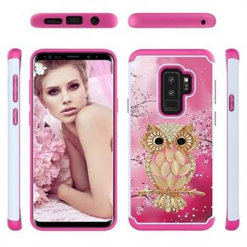 Seashell Cat Shock Absorbing Hybrid Defender Rugged Phone Case Cover for Samsung Galaxy S9 Plus(S9+)