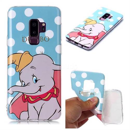 Dumbo Elephant Soft TPU Cell Phone Back Cover for Samsung Galaxy S9 Plus(S9+)