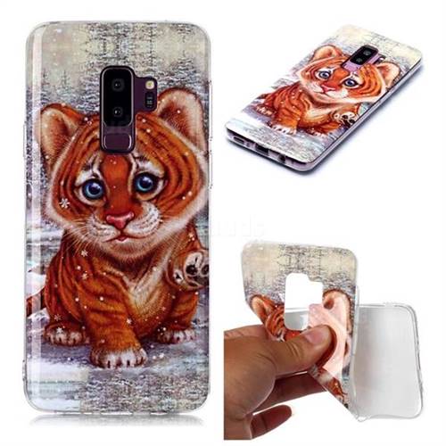 Cute Tiger Baby Soft TPU Cell Phone Back Cover for Samsung Galaxy S9 Plus(S9+)