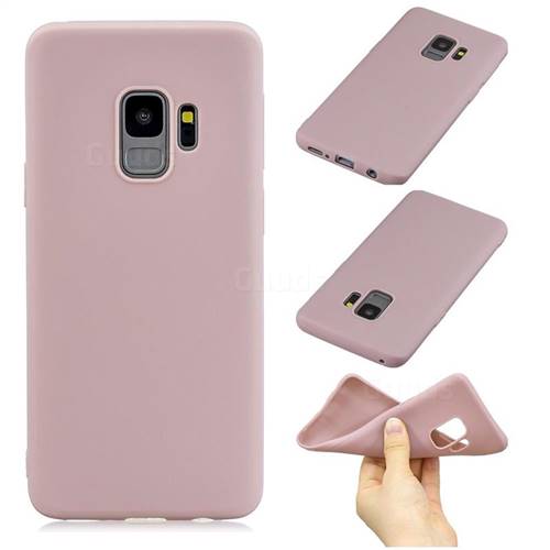 Candy Soft Silicone Phone Case for Samsung Galaxy S9 Plus(S9+) - Lotus Pink