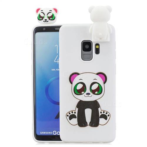 Panda Soft 3D Climbing Doll Stand Soft Case for Samsung Galaxy S9 Plus(S9+)