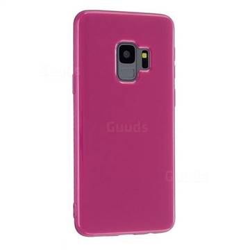 2mm Candy Soft Silicone Phone Case Cover for Samsung Galaxy S9 Plus(S9+) - Rose
