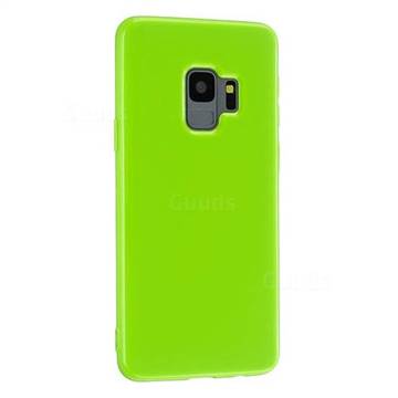 2mm Candy Soft Silicone Phone Case Cover for Samsung Galaxy S9 Plus(S9+) - Bright Green