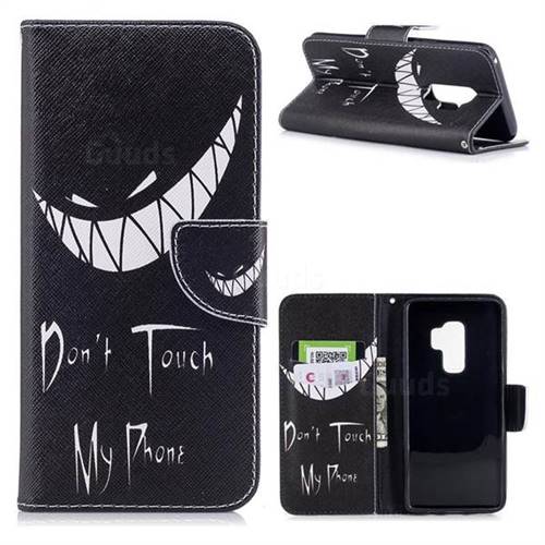 Crooked Grin Leather Wallet Case for Samsung Galaxy S9 Plus(S9+)