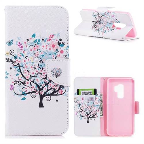 Colorful Tree Leather Wallet Case for Samsung Galaxy S9 Plus(S9+)