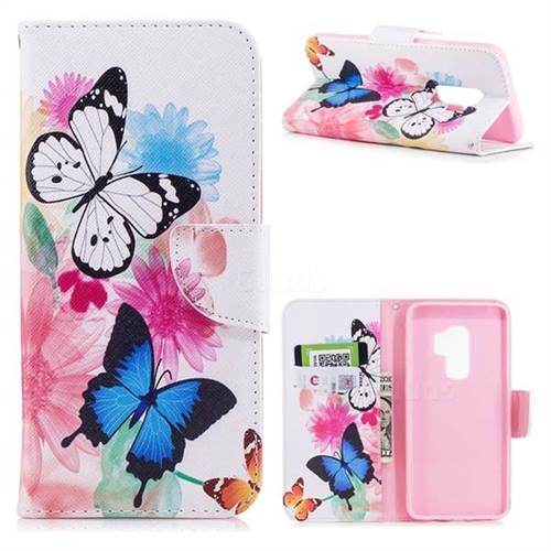 Vivid Flying Butterflies Leather Wallet Case for Samsung Galaxy S9 Plus(S9+)