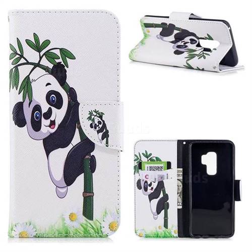 Bamboo Panda Leather Wallet Case for Samsung Galaxy S9 Plus(S9+)