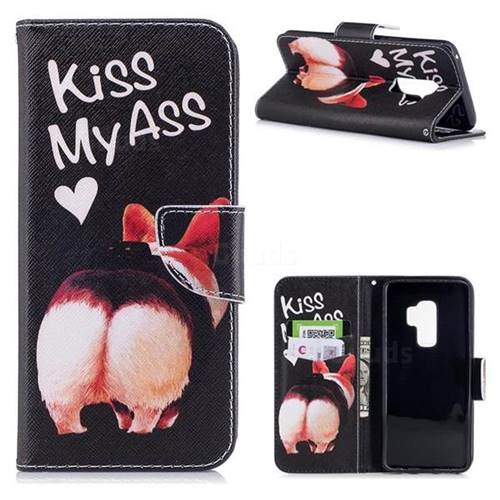 Lovely Pig Ass Leather Wallet Case for Samsung Galaxy S9 Plus(S9+)