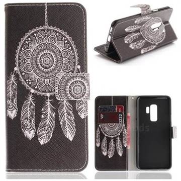 Black Wind Chimes PU Leather Wallet Case for Samsung Galaxy S9 Plus(S9+)
