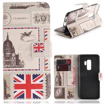 London Envelope PU Leather Wallet Case for Samsung Galaxy S9 Plus(S9+)