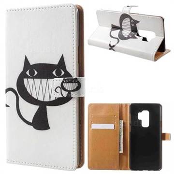 Proud Cat Leather Wallet Case for Samsung Galaxy S9 Plus(S9+)