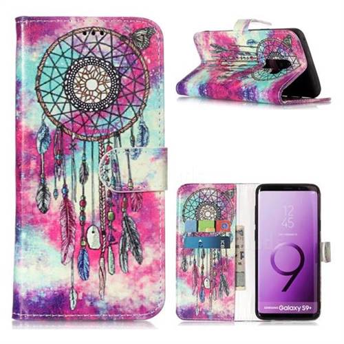 Butterfly Chimes PU Leather Wallet Case for Samsung Galaxy S9 Plus(S9+)