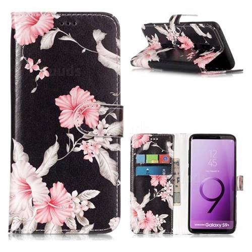 Azalea Flower PU Leather Wallet Case for Samsung Galaxy S9 Plus(S9+)