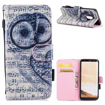 Musical Owl PU Leather Wallet Case for Samsung Galaxy S9 Plus(S9+)