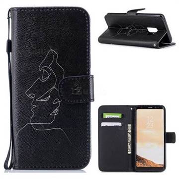 Kiss Streak PU Leather Wallet Case for Samsung Galaxy S9 Plus(S9+)