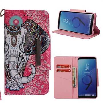 Totem Jumbo Big Metal Buckle PU Leather Wallet Phone Case for Samsung Galaxy S9 Plus(S9+)