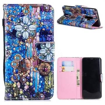 Agate PU Leather Wallet Phone Case for Samsung Galaxy S9 Plus(S9+)