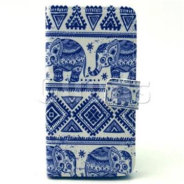 Elephant Tribal Leather Wallet Case for Samsung Galaxy A3 A300 A300F