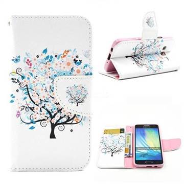 Colorful Tree Leather Wallet Case for Samsung Galaxy A3 A300 A300F