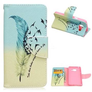 Feather Bird Leather Wallet Case for Samsung Galaxy A3 2016 A310
