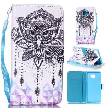 Owl Wind Chimes Leather Wallet Phone Case for Samsung Galaxy A3 2016 A310