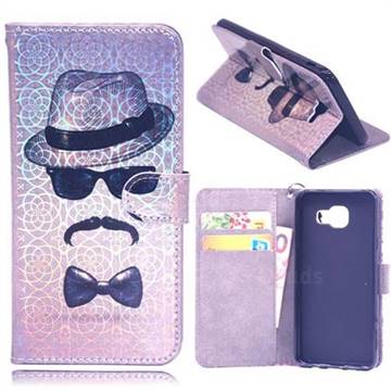 Faceless Man Laser Light PU Leather Wallet Case for Samsung Galaxy A3 2016 A310